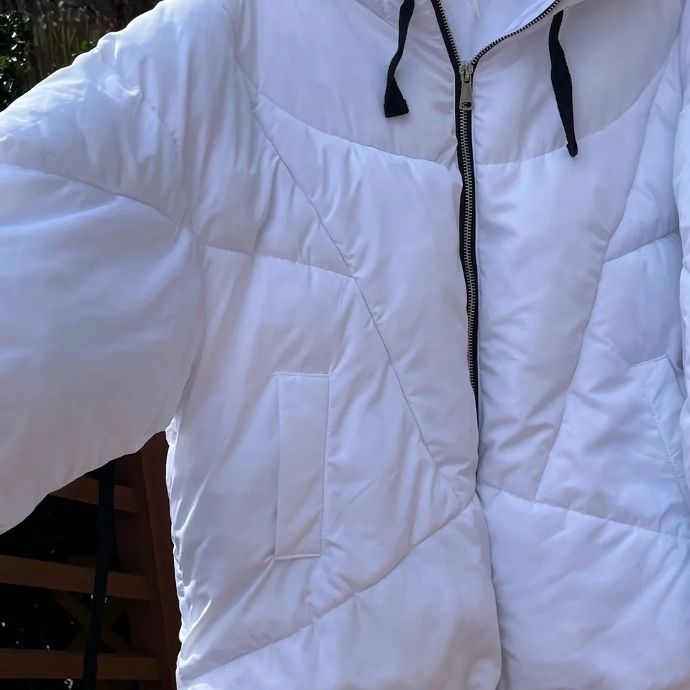 Free People Women’s Hailey Puffer Jacket Oversized Hooded Lightweight Size S-xl